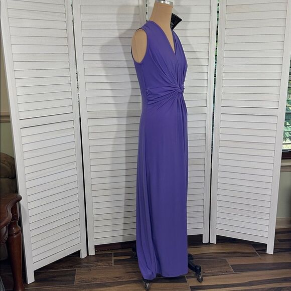 IMAN Maxi Dress Size XS Tall Global Purple Chic Luxury NWT - Picture 9 of 12